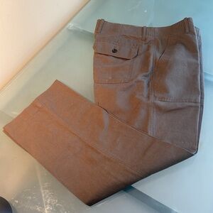 Like NEW Banana Republic Linen Blend High Waist Straight Leg Pants Size 30/32